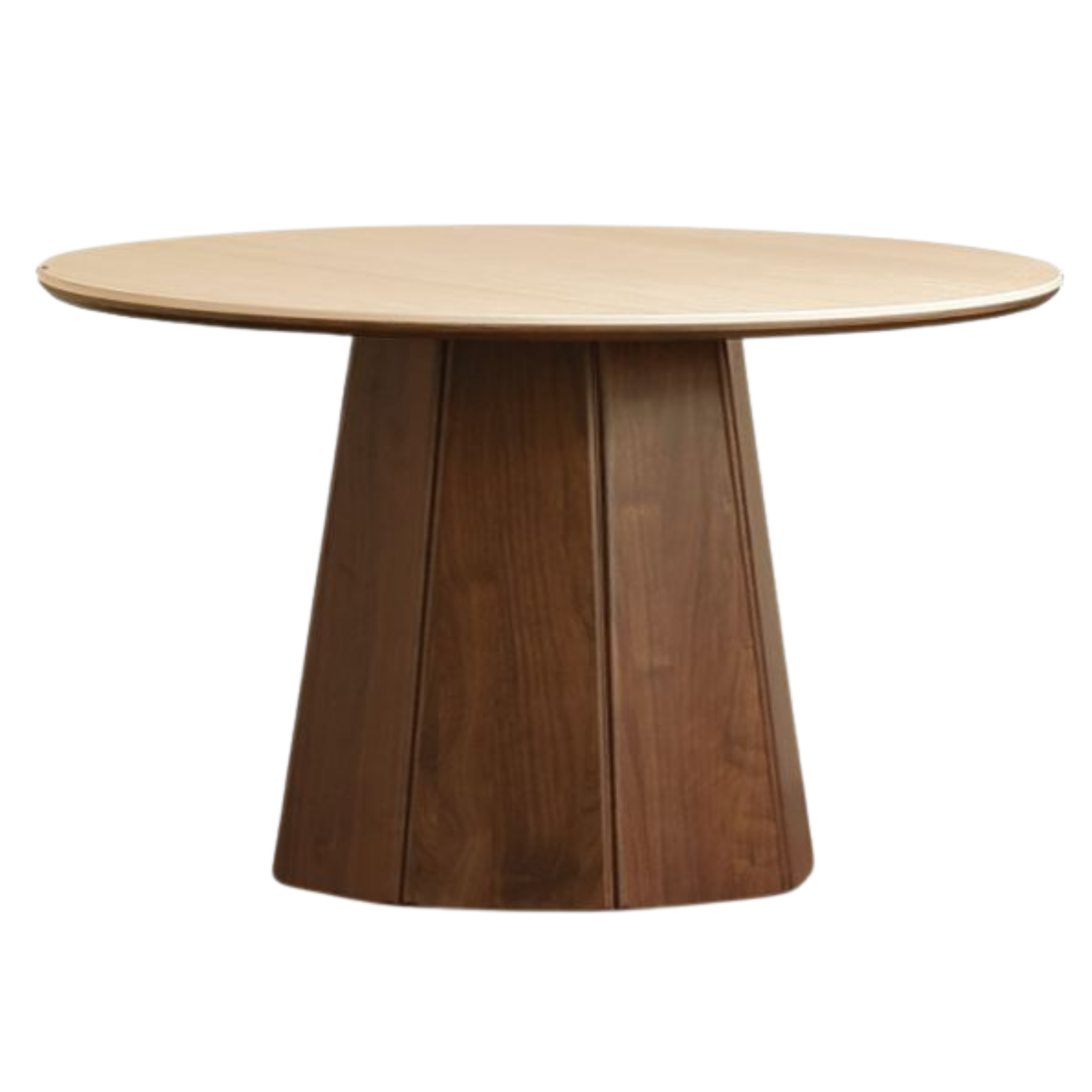 Black Walnut Solid Wood Round Slab Dining Table