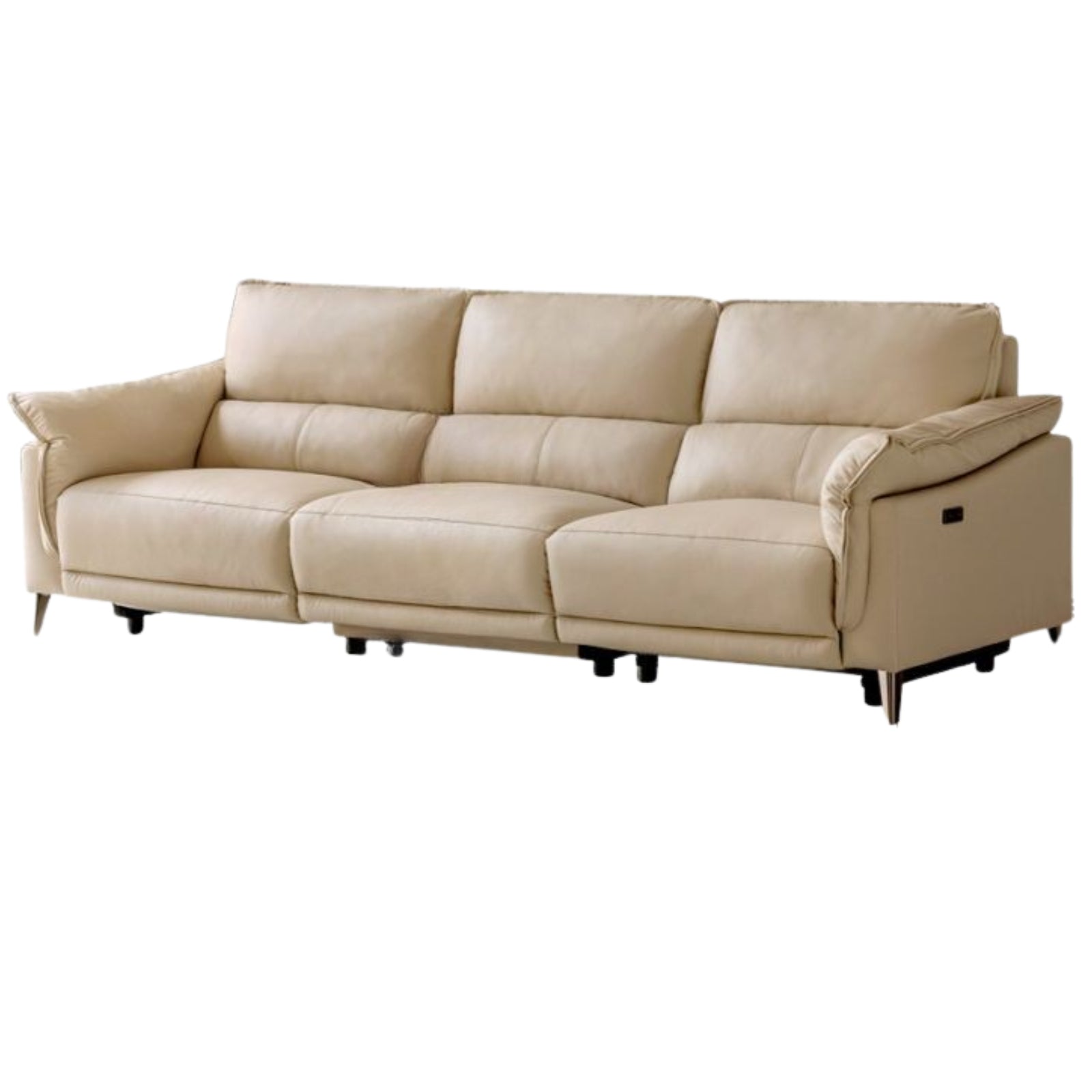 Genuine Leather Italian Style Zero-Wall Electric Recliner Sofa