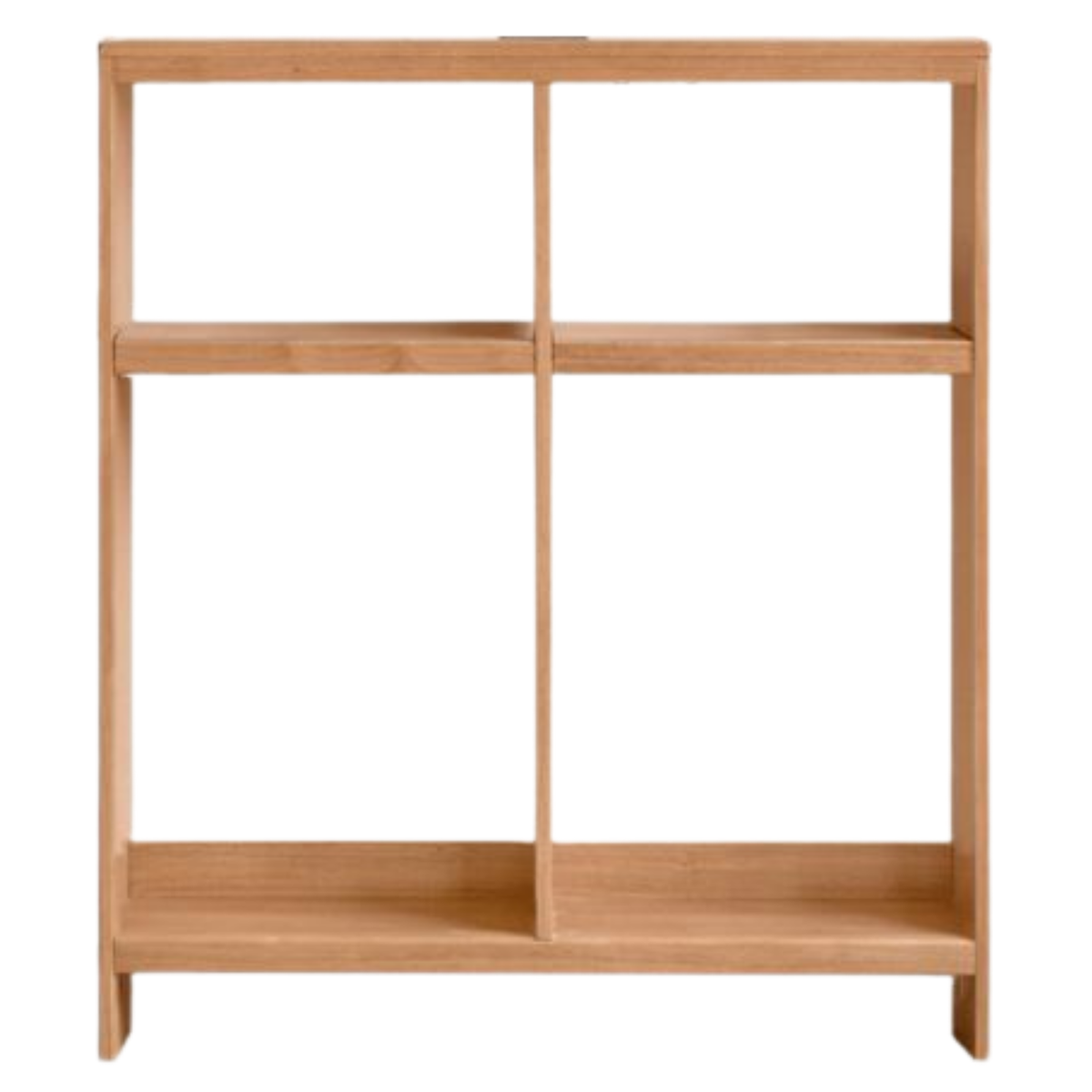 Solid RubberWood Sofa Back Console Table with Open Storage Shelves