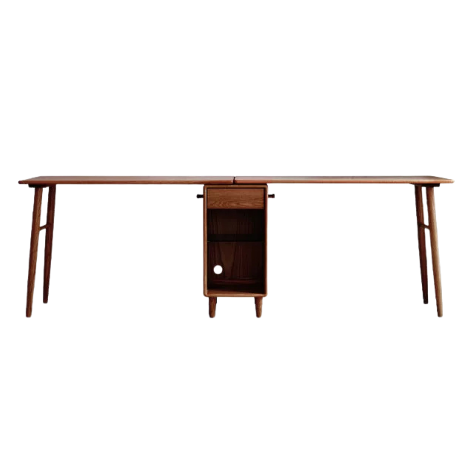 Oak Solid Wood Modern Double Computer
