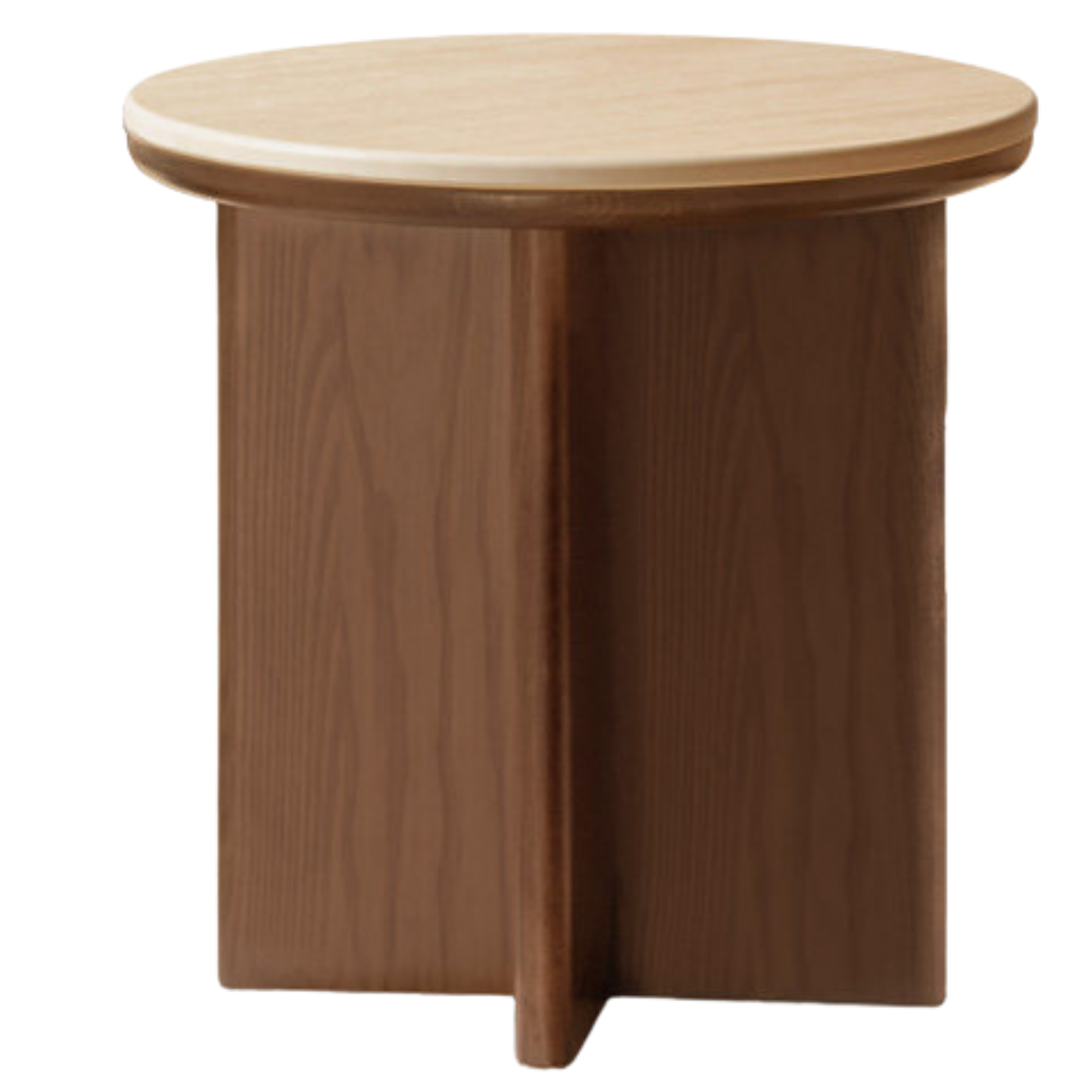 Oak, Black Walnut, Ash Solid Wood Italian Light Luxury Style Slab Round Table