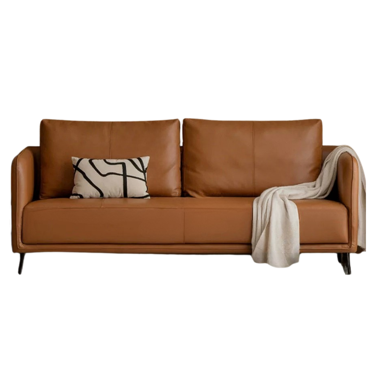Genuine Leather, eco-leather ultra-slim modern design sofa