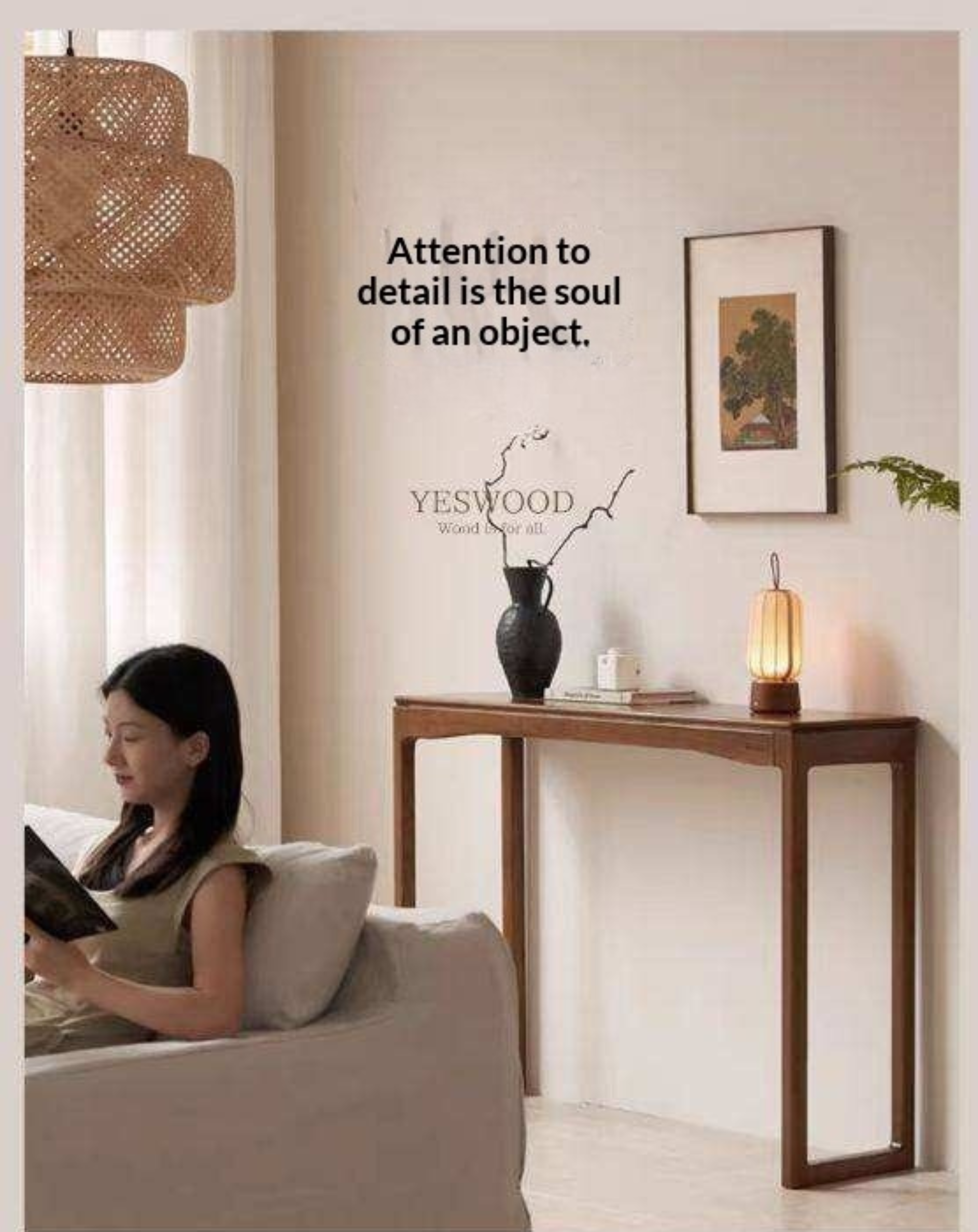 Oak Solid Wood Console Table, Entryway Bench