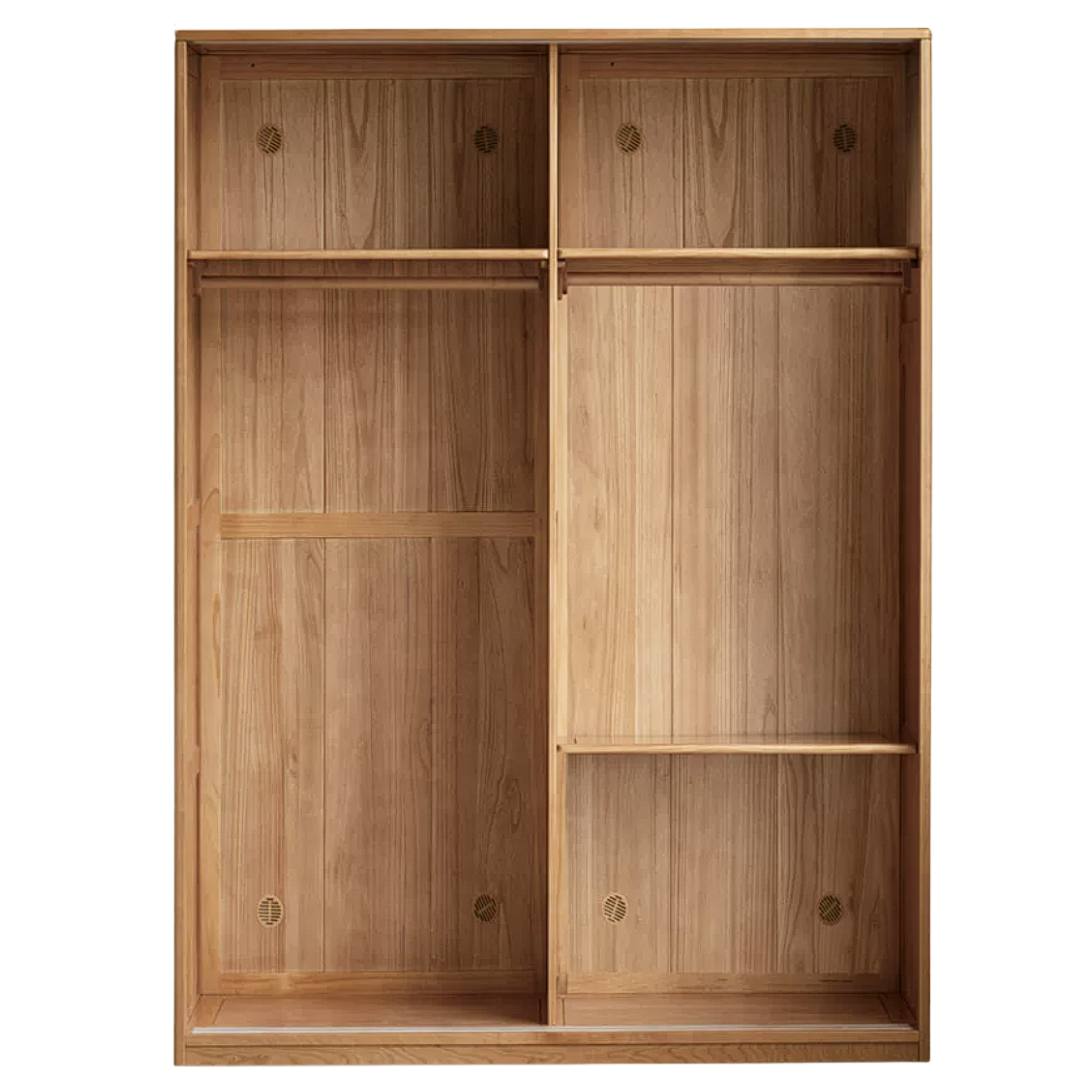 Cherry Wood Sliding Door Wardrobe.