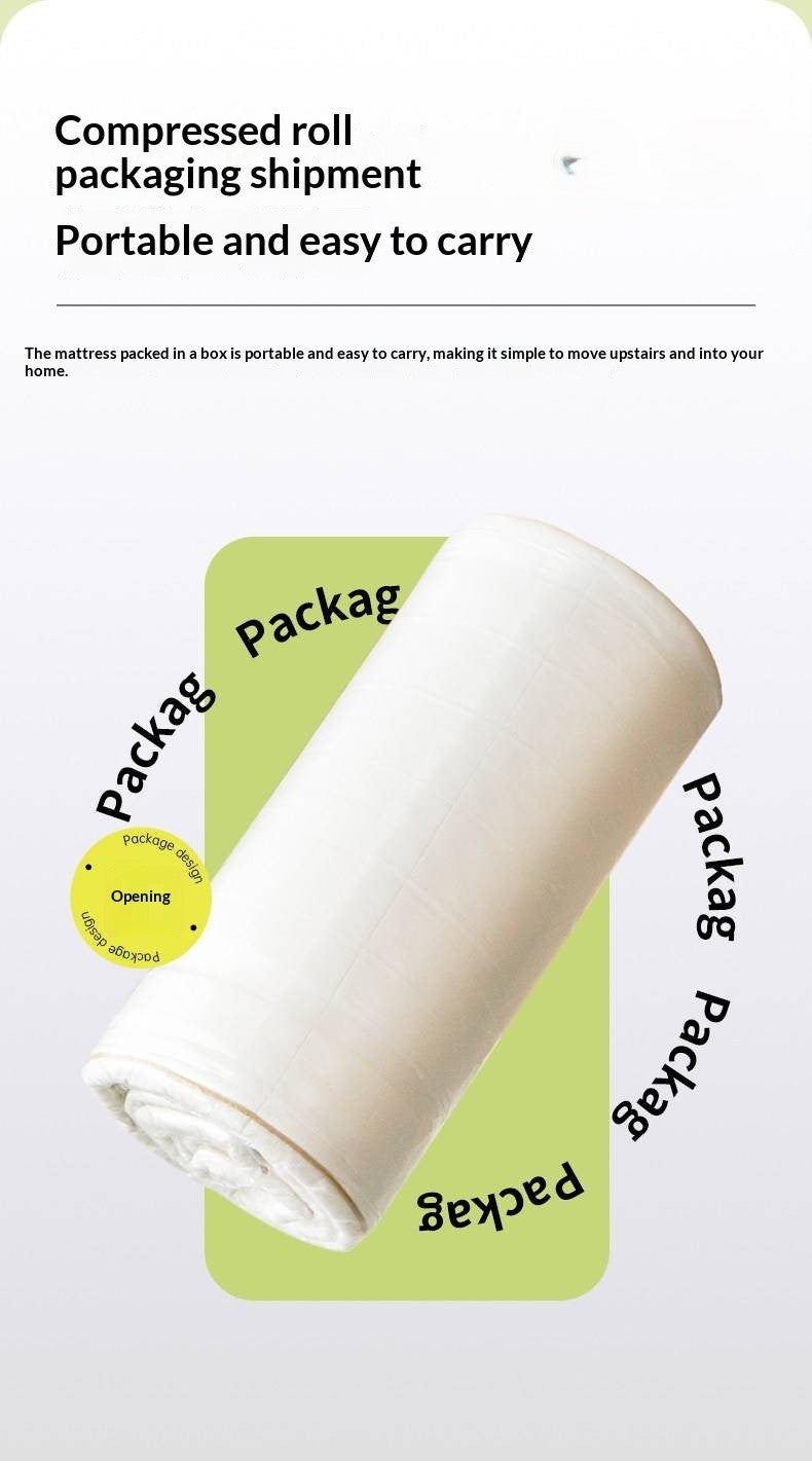 Zero-Glue Thin Mattress — Bubble Spring Support, Hard Mattress