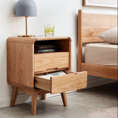 Oak Solid Wood Nightstand