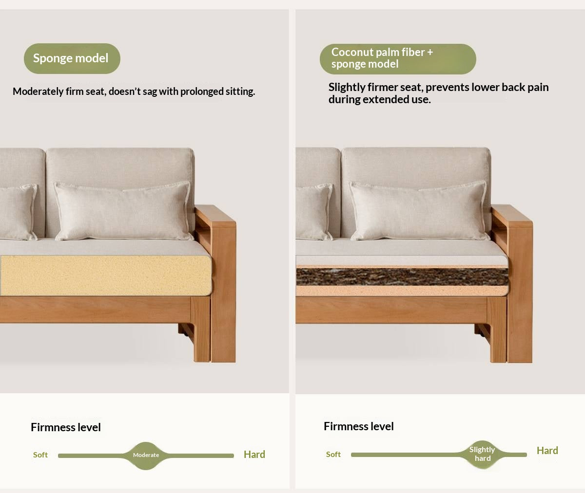 Oak, Beech Solid Wood Multifunctional Storage Sofa Bed