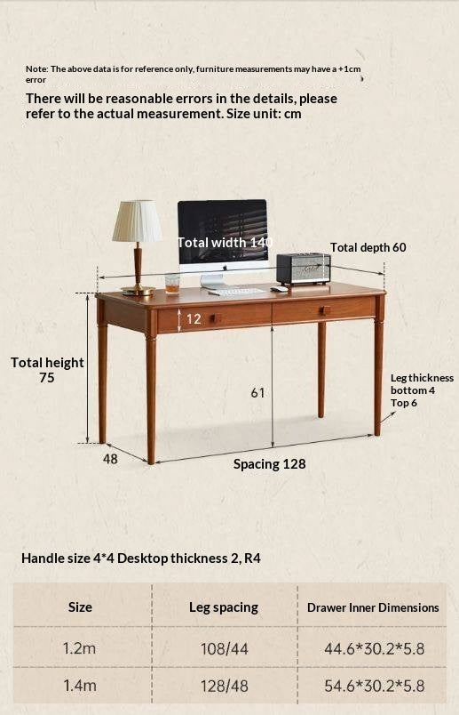 Tulipwood Solid Wood Medieval Style Desk