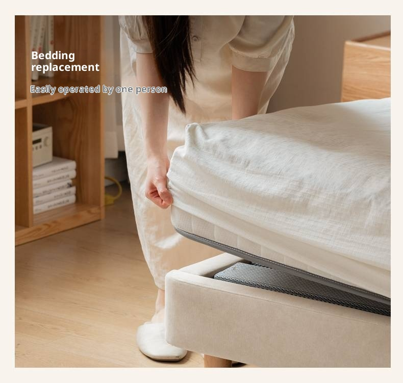 Fabric Cat Scratch Soft Backrest Bed