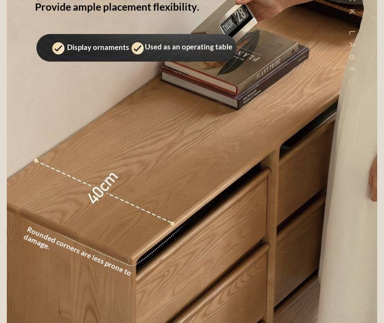 Ash Solid Wood Modern Chest of Drawers