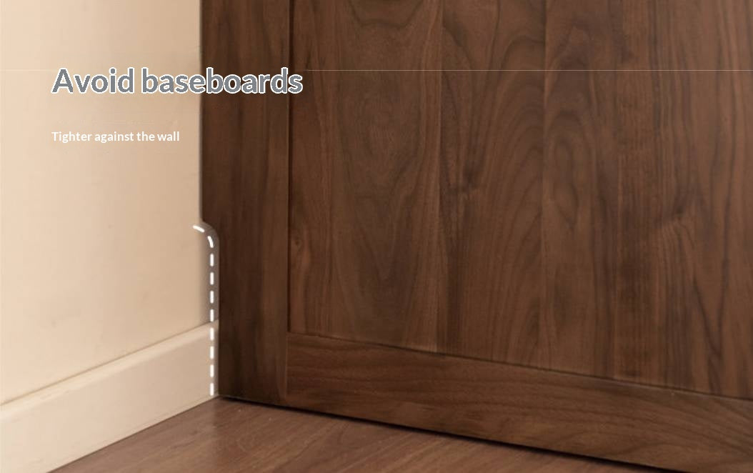 Black Walnut, Sandalwood Solid Wood Large Wardrobe