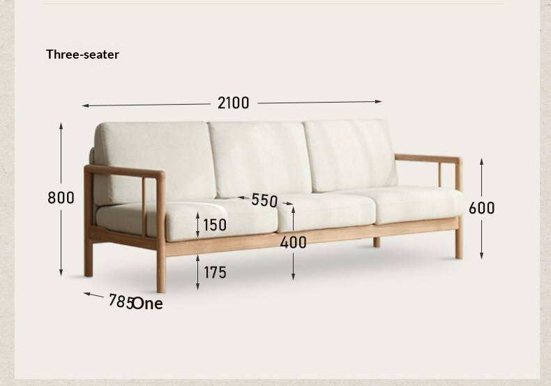 Ash Solid Wood Single Armchair