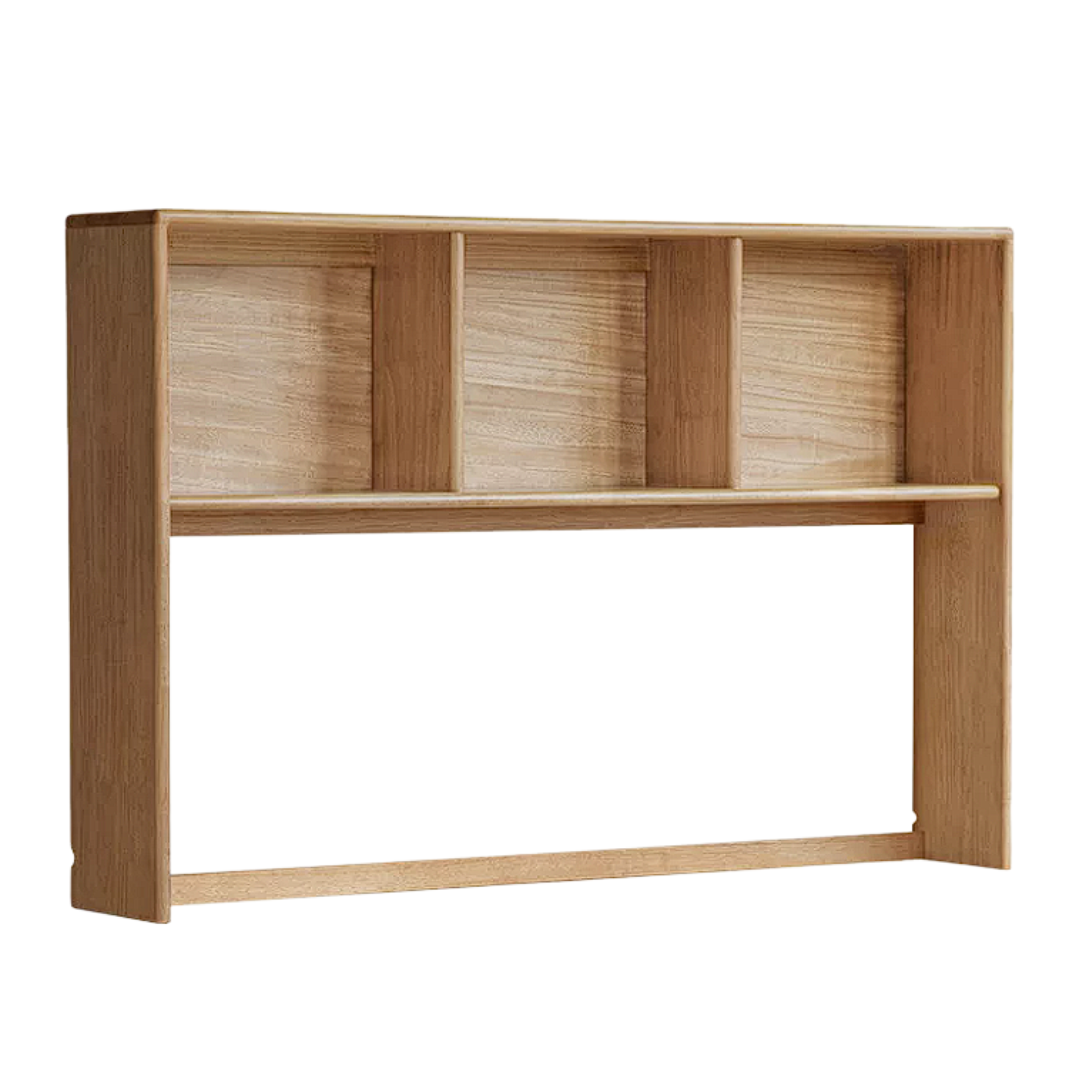 Beech, Oak, Rubberwood Solid Wood Study Desk with Shelf