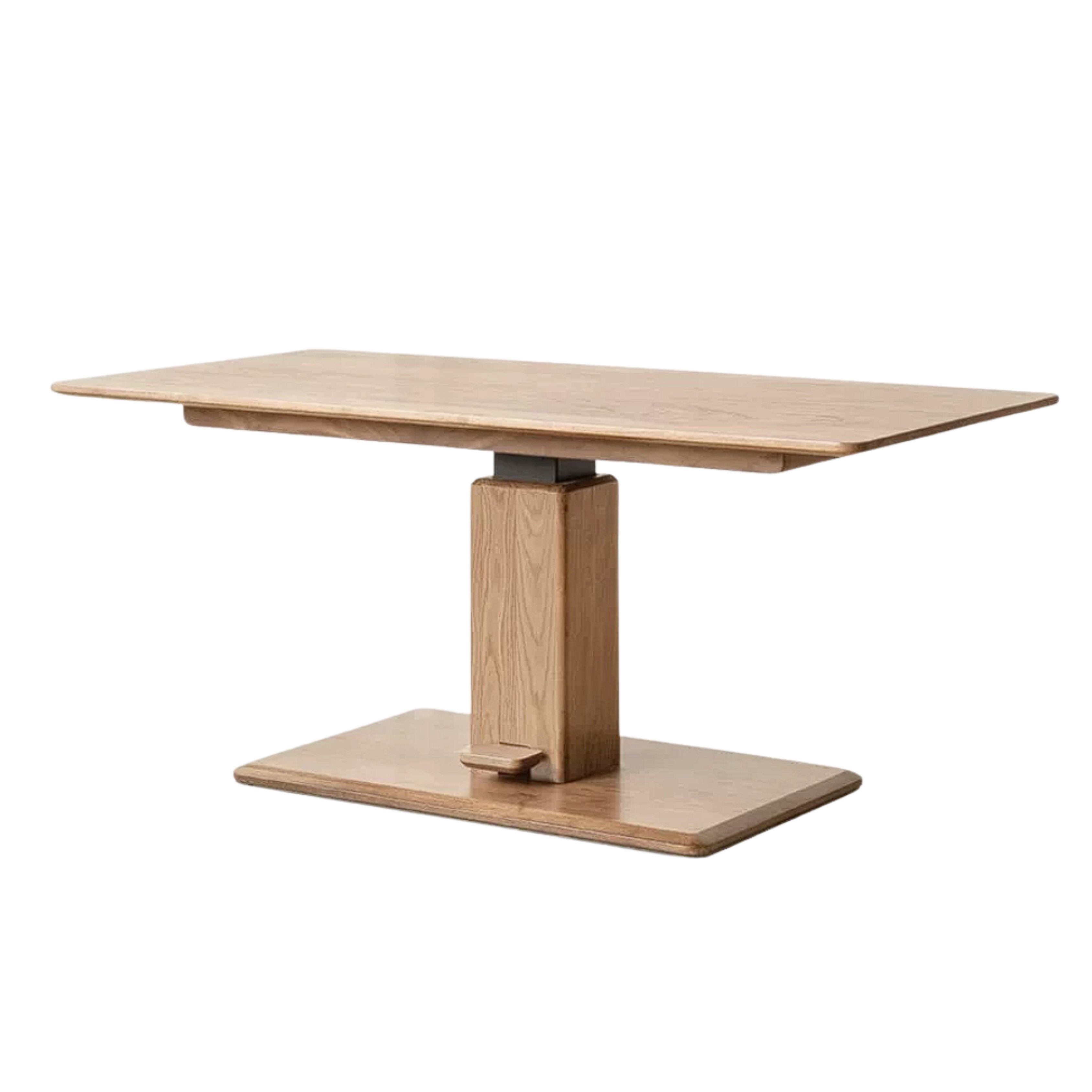 Black Walnut, Oak, Ash, Cherry Wood, Golden Sandalwood Solid Wood Adjustable Height Coffee Table