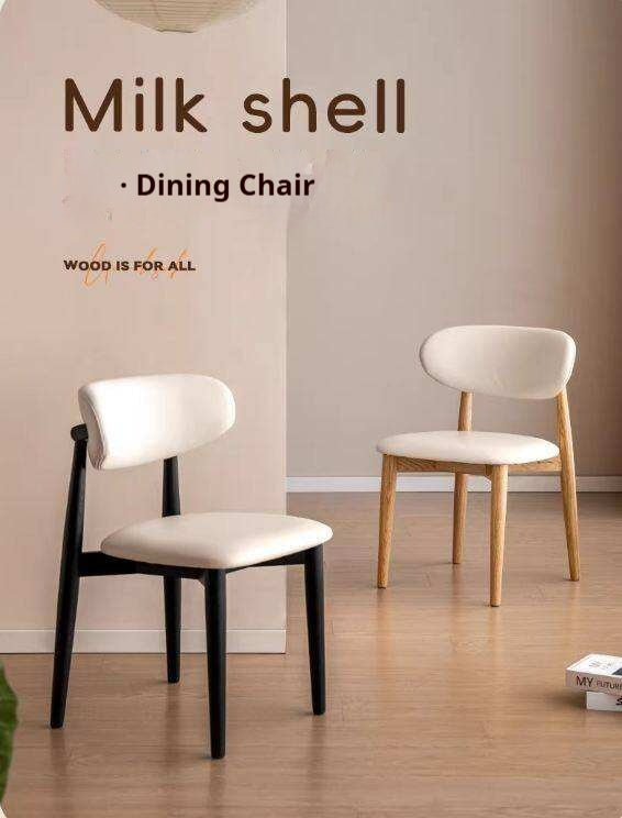 Set 4 pcs Ash, Oak Solid Wood Modern Soft Dining Chair