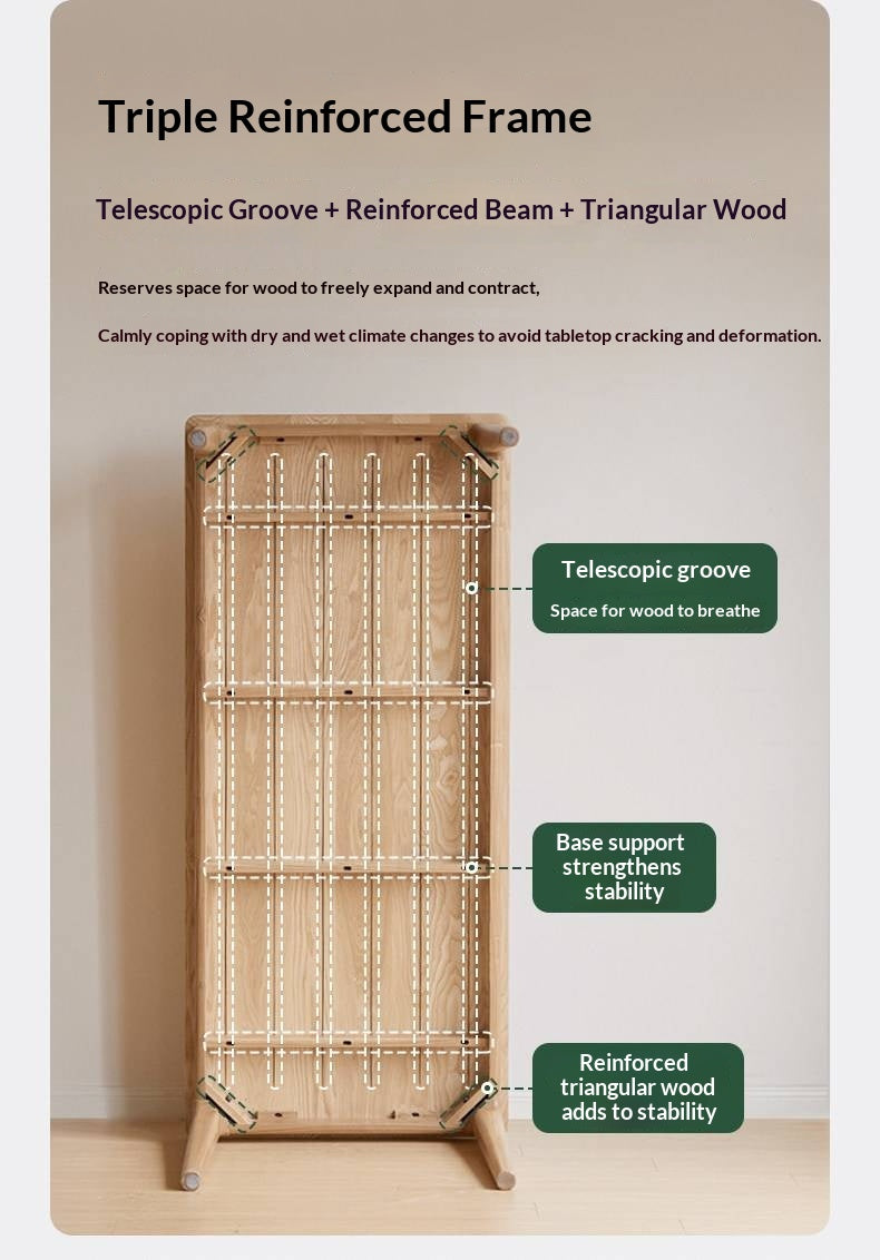 Ash Solid Wood Modern Minimalist Office Desk