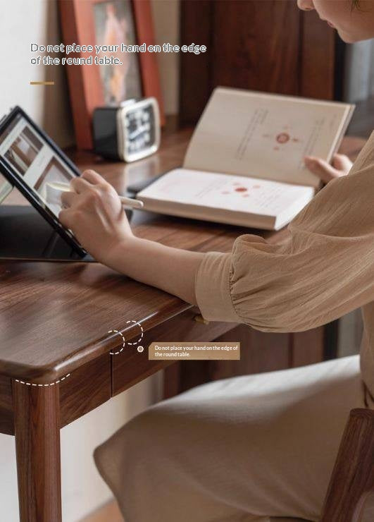 Solid Longan Hardwood, South American Walnut, Black Walnut Solid Wood Office Desk