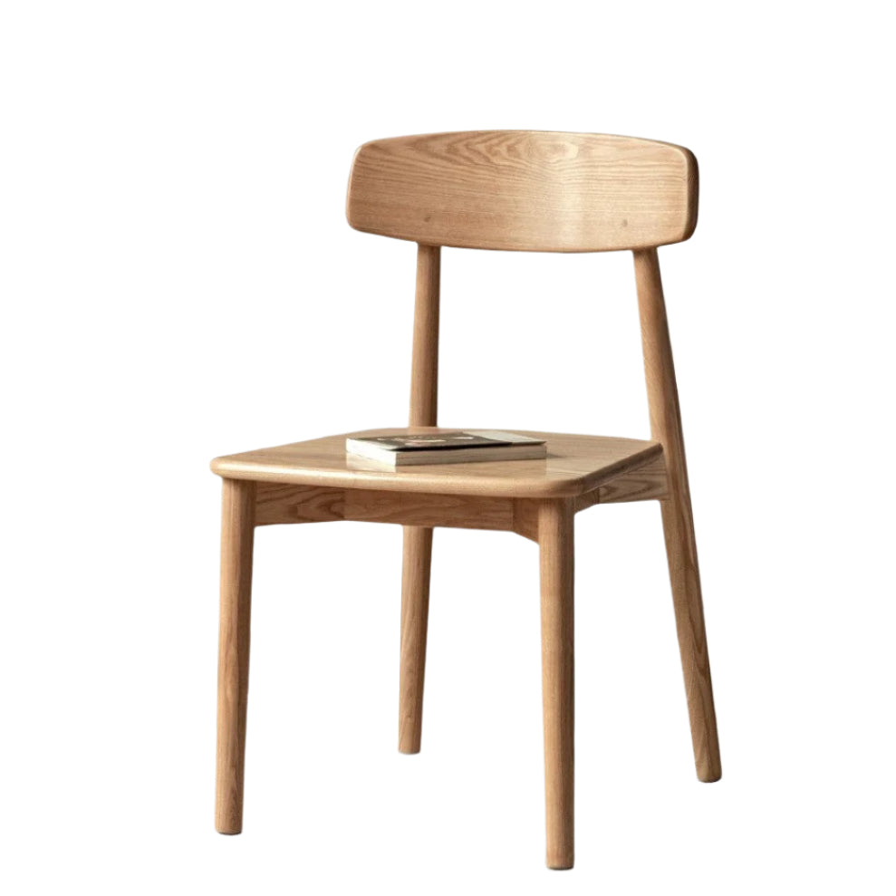 4 pcs set - Black Walnut, Ash, Oak, Cherry Solid Wood, Solid RubberWood Dining Chair