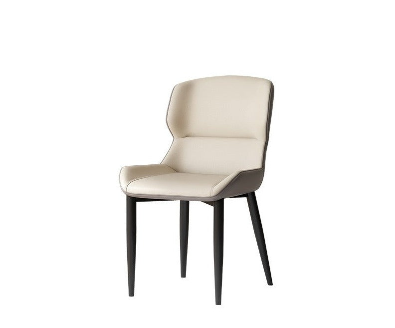 2 pcs set - Iron Art Dining Chair Light Luxury Soft Bag