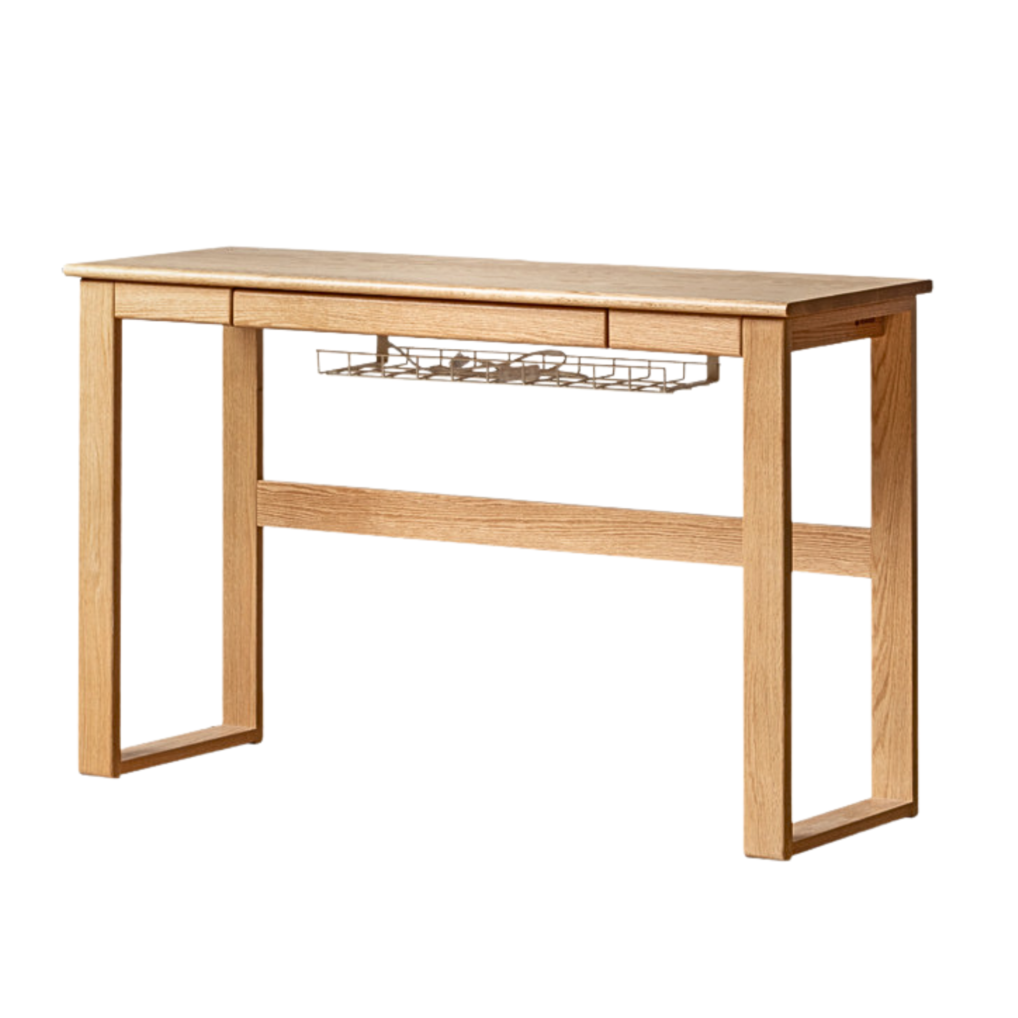 Oak solid wood long office desk-