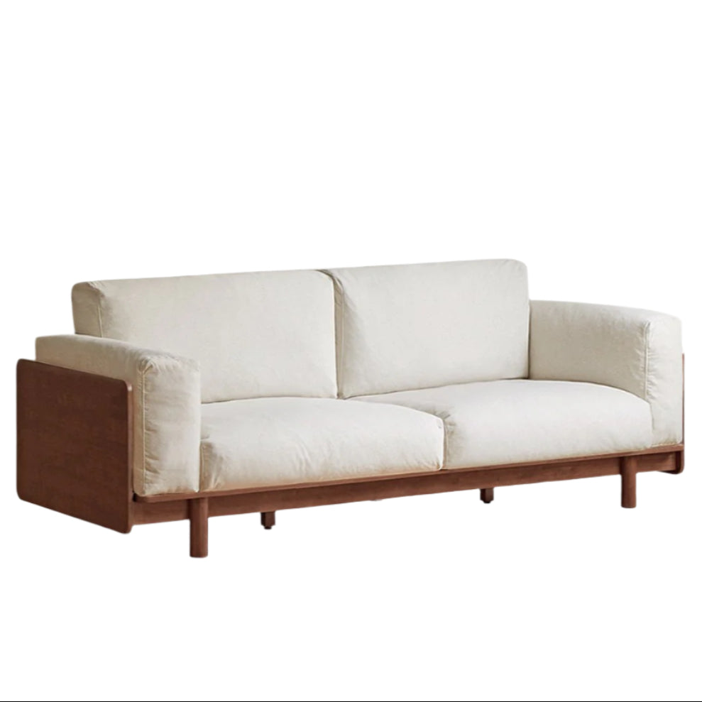 Rubber Solid Wood American Light Luxury Sofa