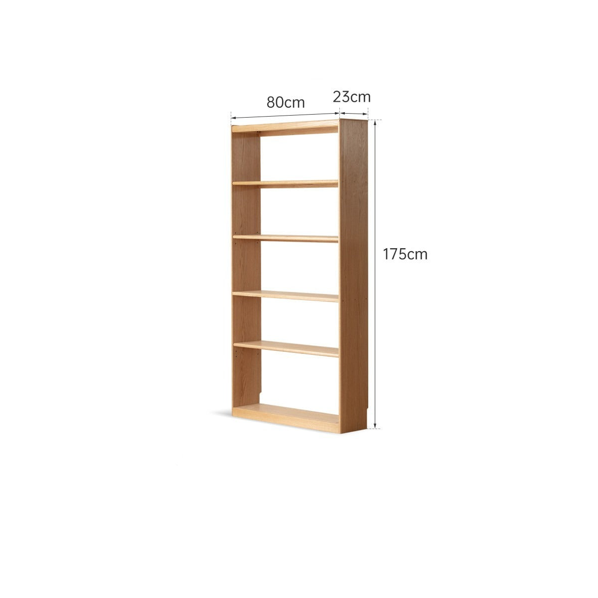 Oak Solid Wood Bookcase can be combined with a desk,ultra narrow bookshelves