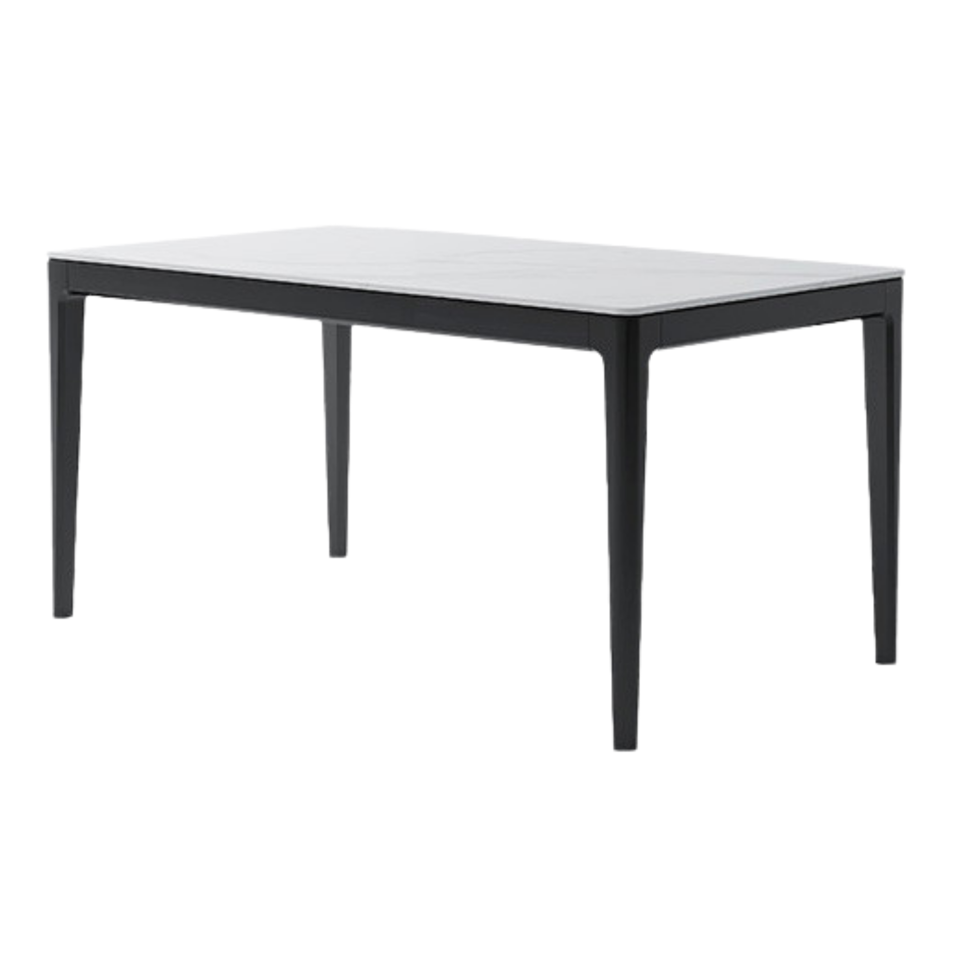 Oak Solid Wood, Solid RubberWood Dining Table Rock Slab Surface