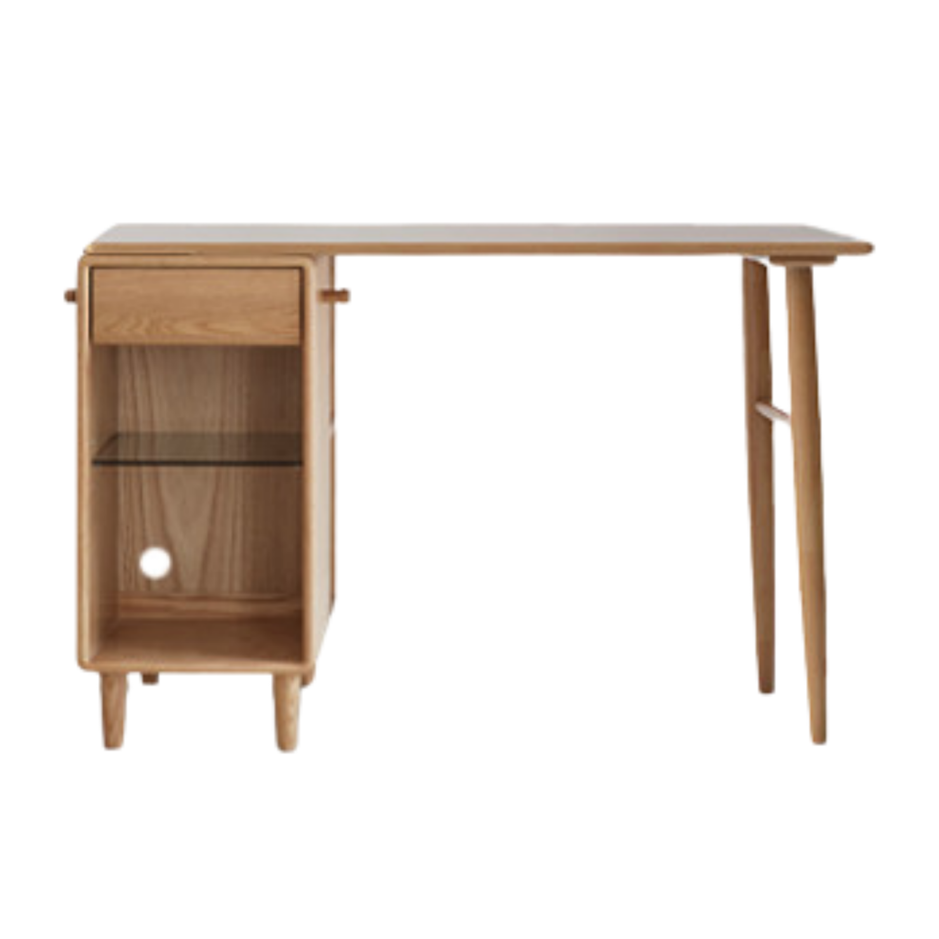 Oak, Solid Rubberwood Double Office Desk