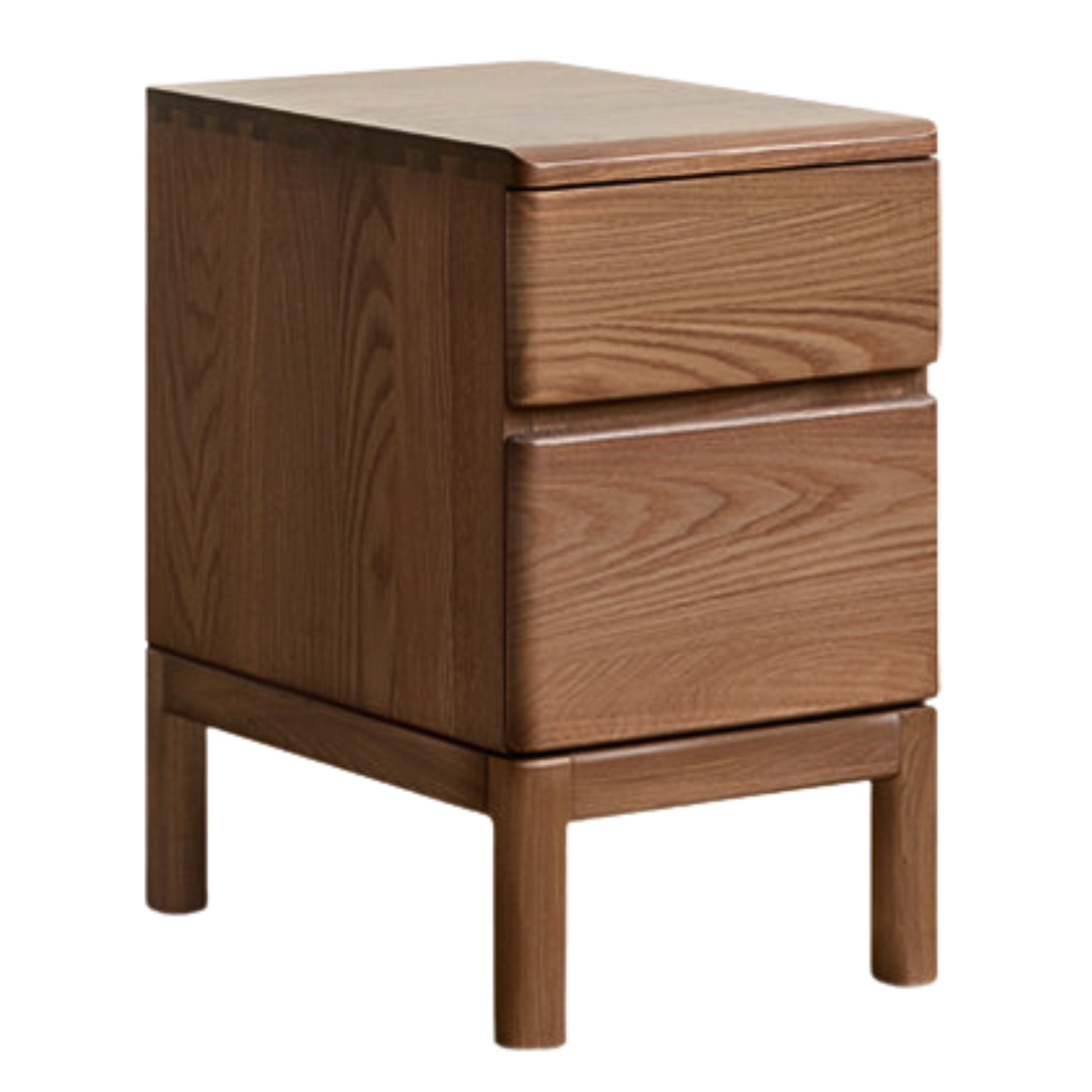 Black walnut, Ash solid wood bedside storage cabinet