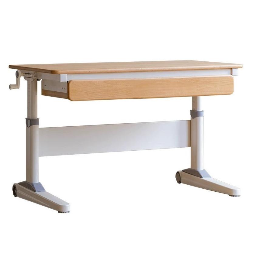 Beech Solid Wood Study Lift Table