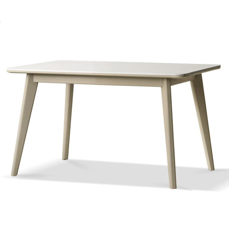 Poplar solid wood modern rock plate dining table