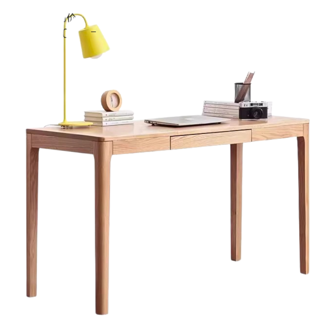 Oak solid wood office desk: