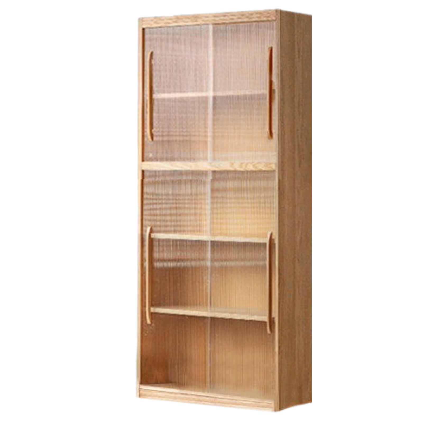 Ash, Oak Solid Wood Modern Combination Bookcase Integrated Card Seat