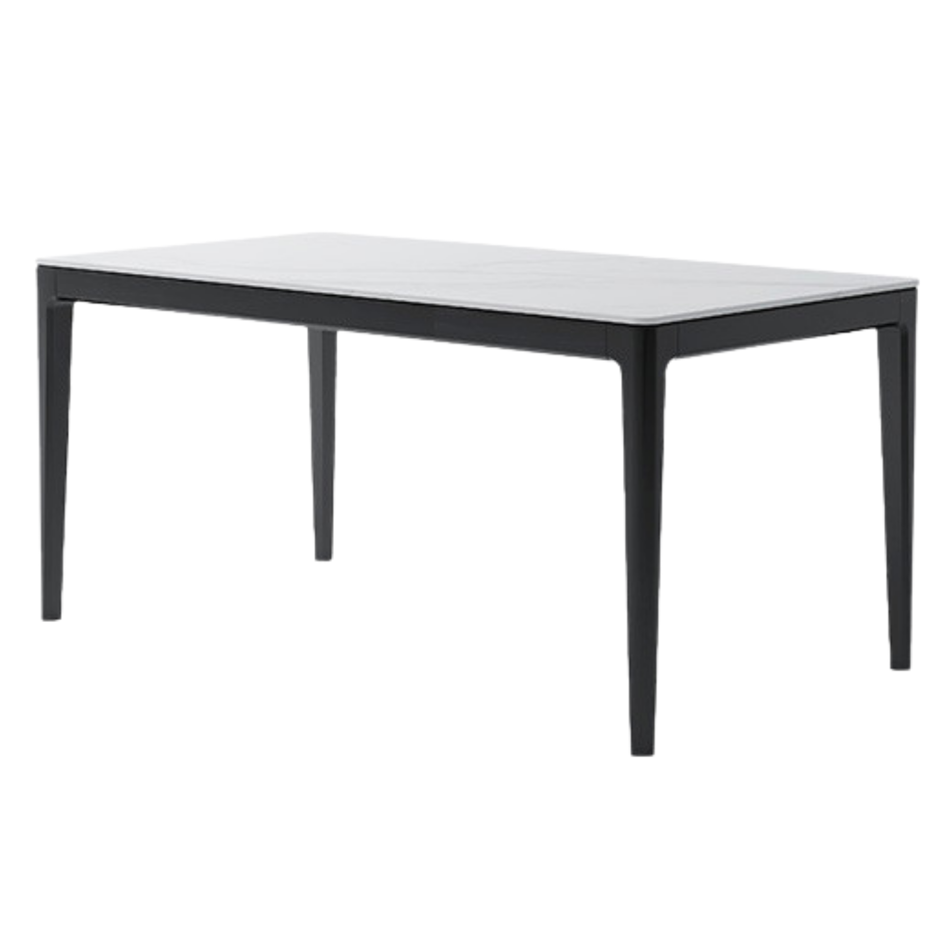 Oak Solid Wood, Solid RubberWood Dining Table Rock Slab Surface