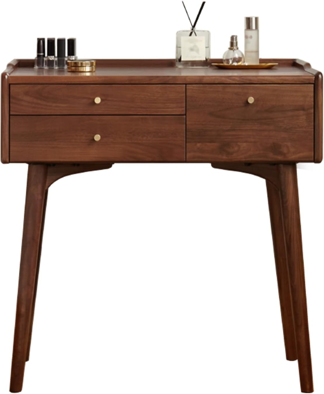 Black Walnut, Ash Solid Wood, Rubberwood Vanity Table