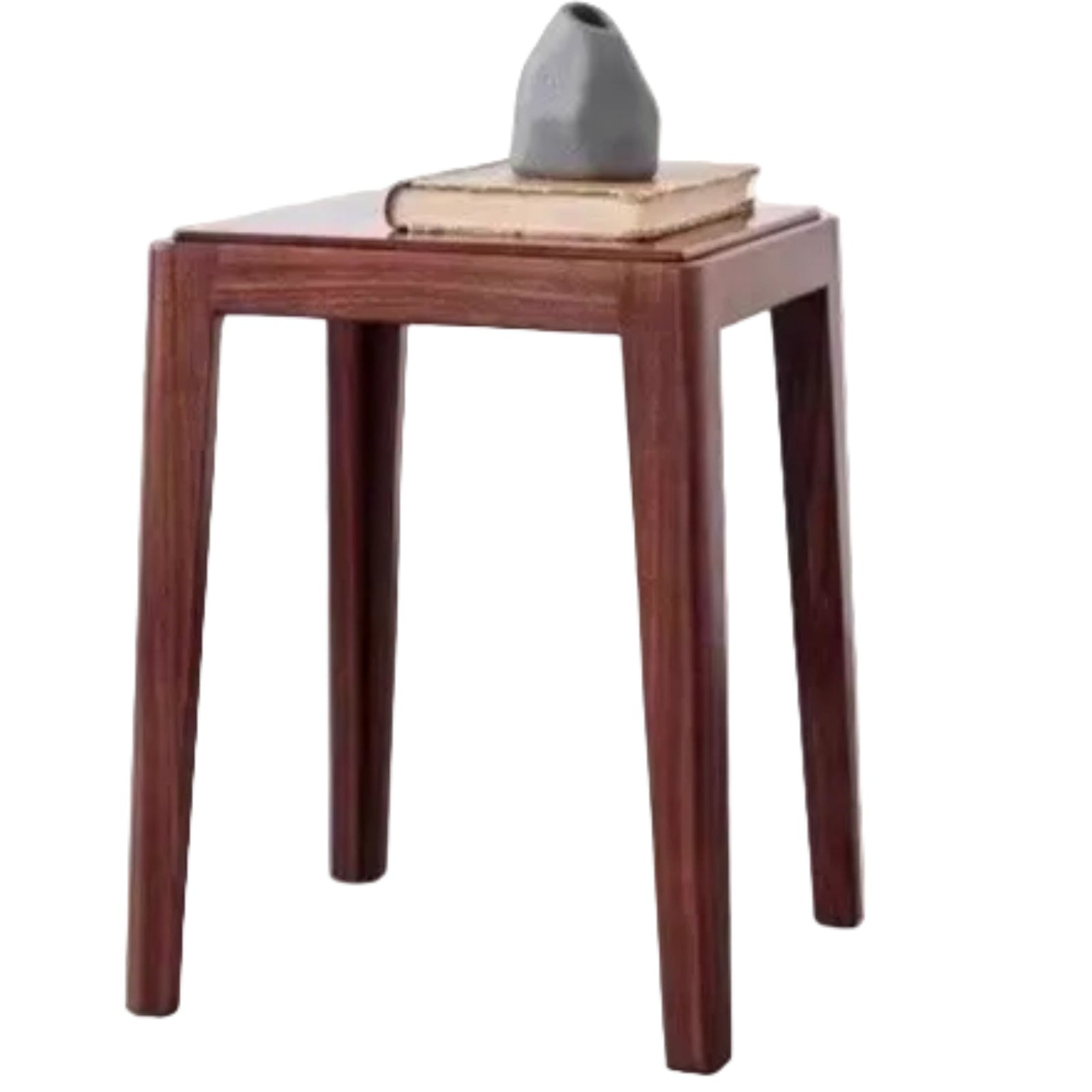 2pcs - Beech, Oak, Ash, Cherry Solid Wood, Solid RubberWood Foldable Nordic Square  Stool