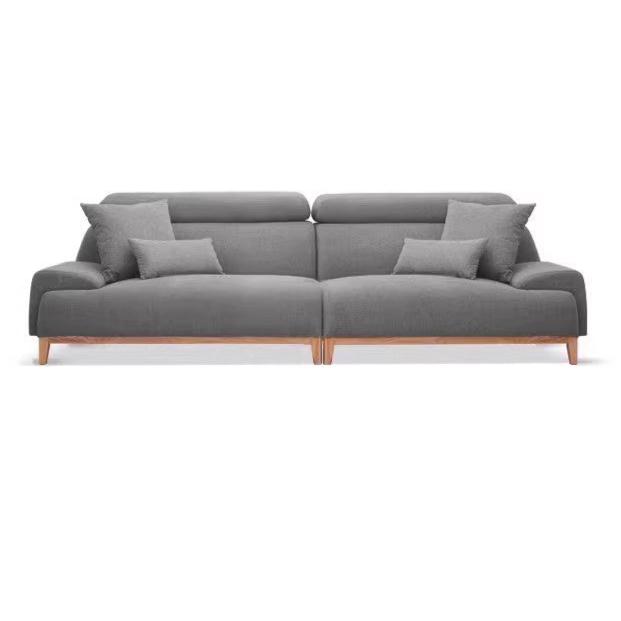 Fabric Combination High Back Sofa