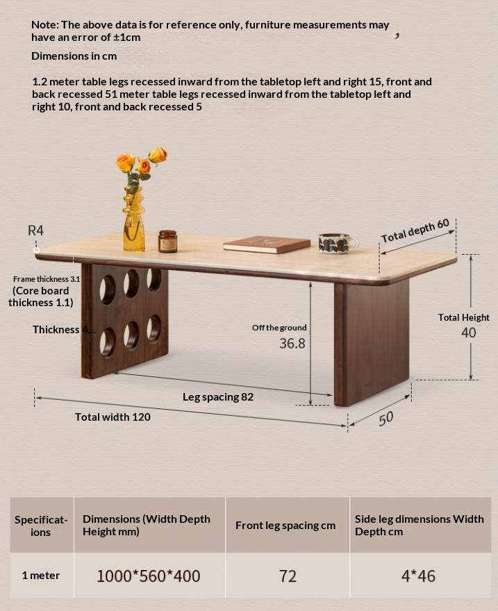 Black Walnut Solid Wood Ancient Style Coffee Table