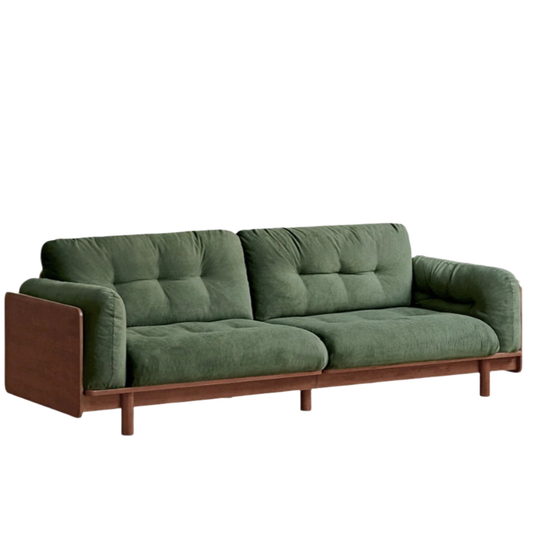 Rubber Solid Wood American Light Luxury Sofa
