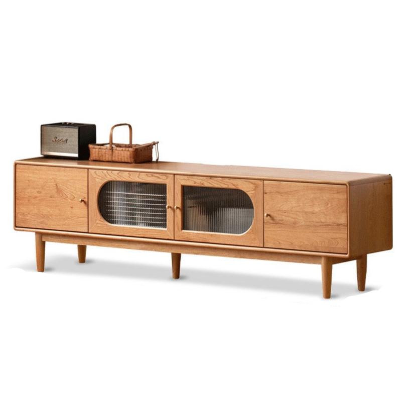 Cherry Wood Solid Wood Modern TV Cabinet