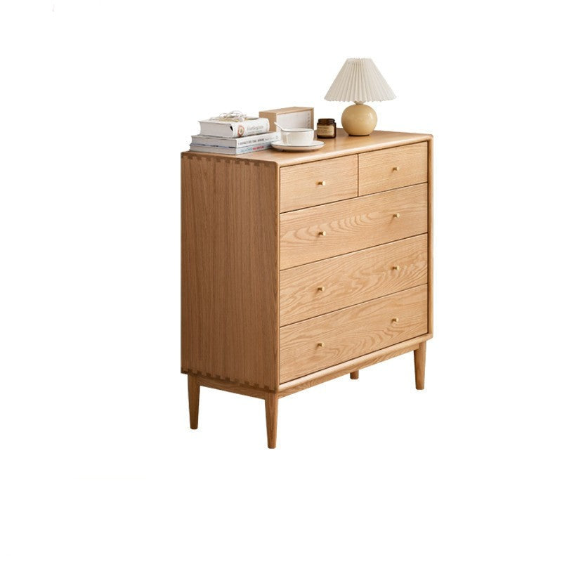 Oak solid wood chest of drawers Nordic "