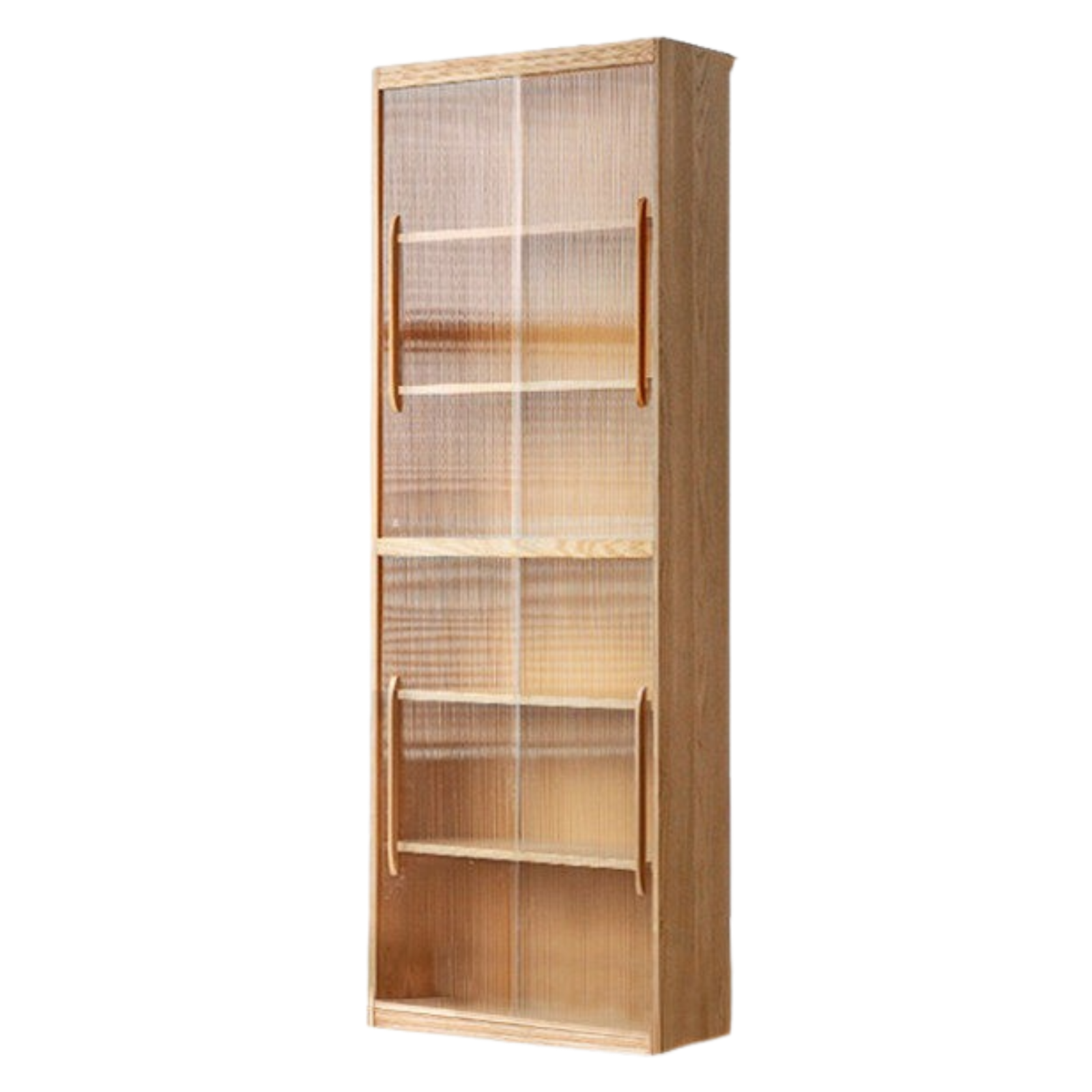 Ash, Oak Solid Wood Modern Combination Bookcase Integrated Card Seat