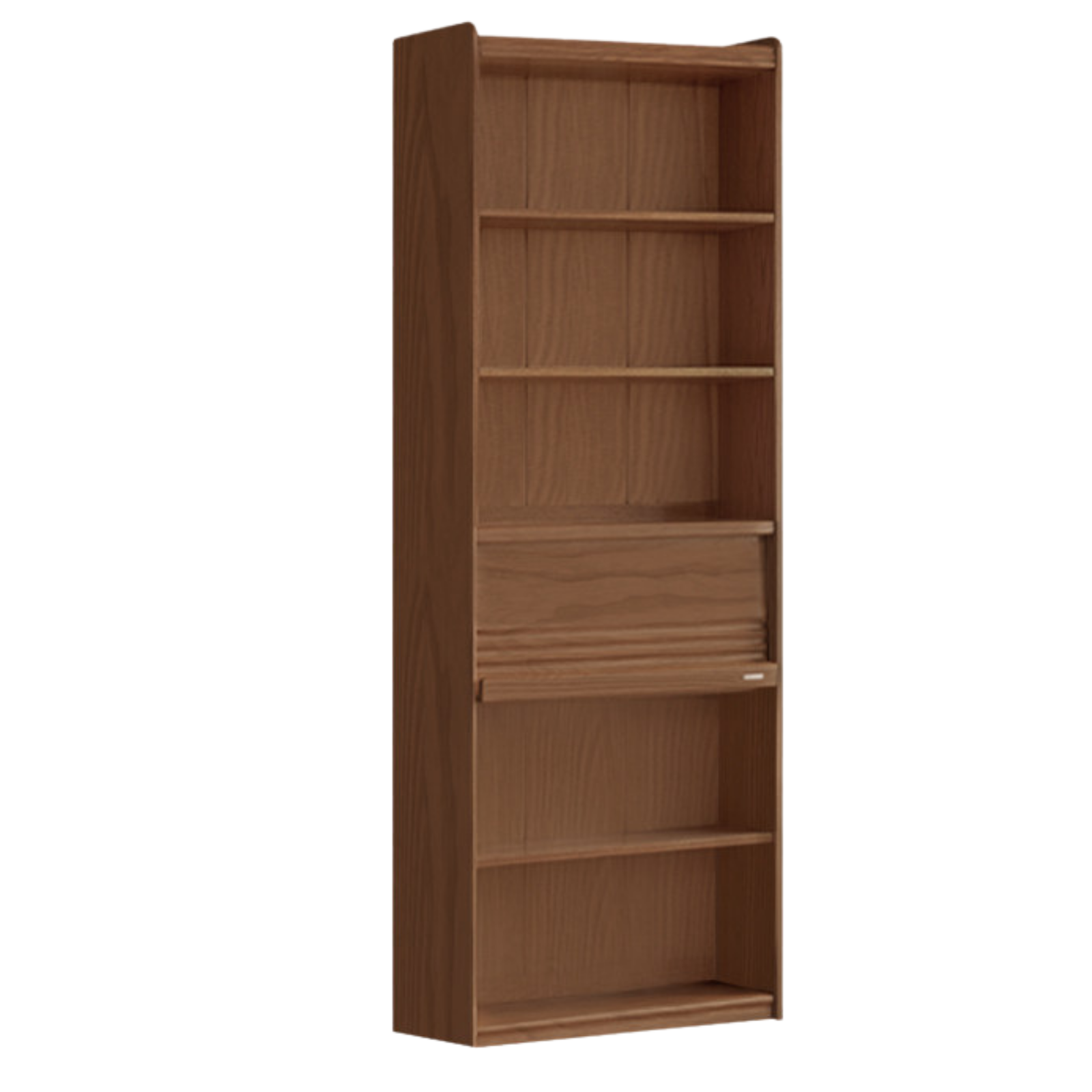 Black Walnut, Sandalwood, Oak, Ash Solid Wood Combination Bookcase with Floor Display and Luxury Storage