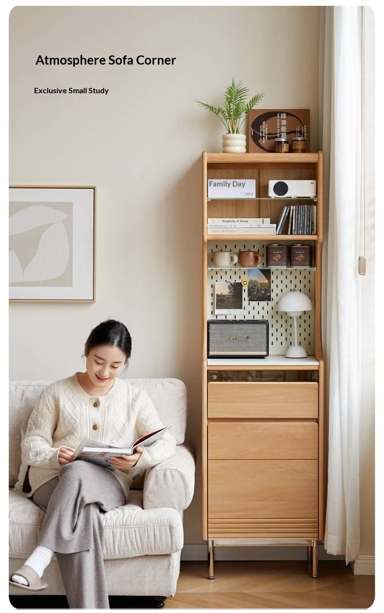 Beech Solid Wood Rock Board Dining Sideboard