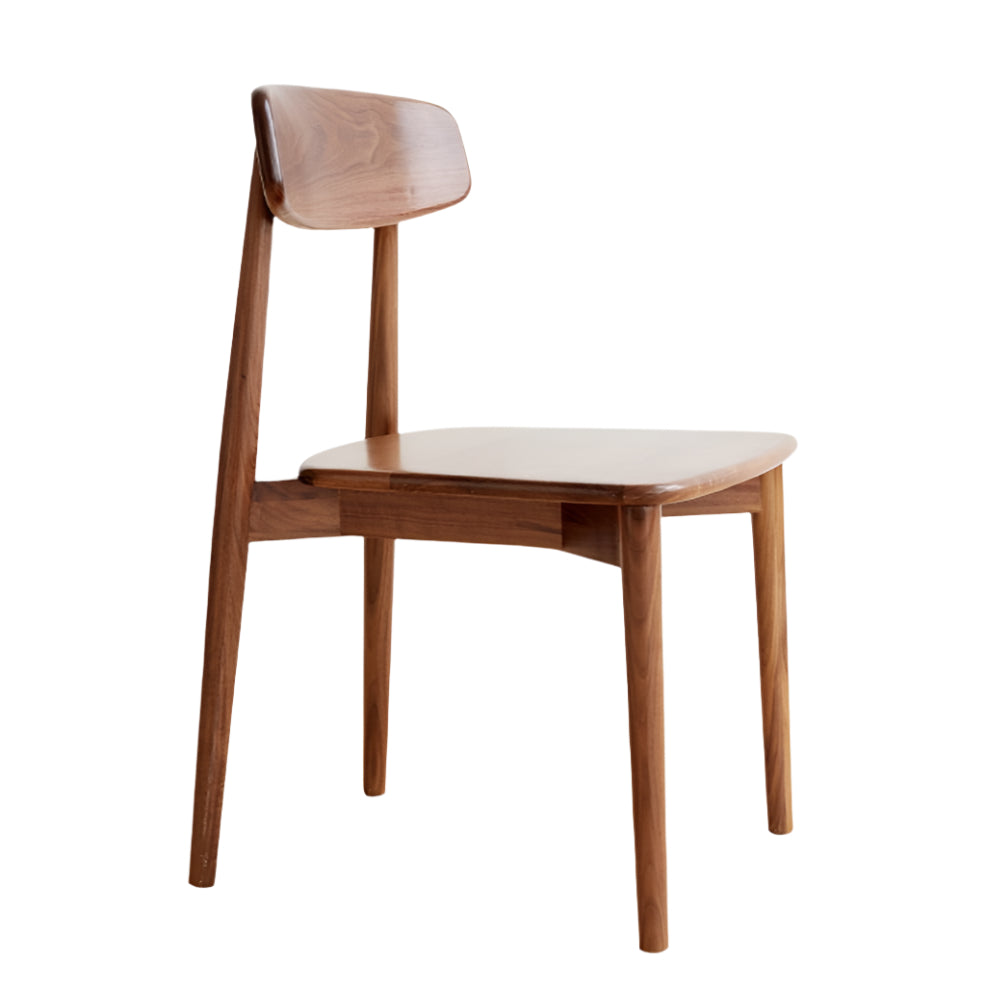 4 pcs set - Black Walnut, Ash, Oak, Cherry Solid Wood, Solid RubberWood Dining Chair