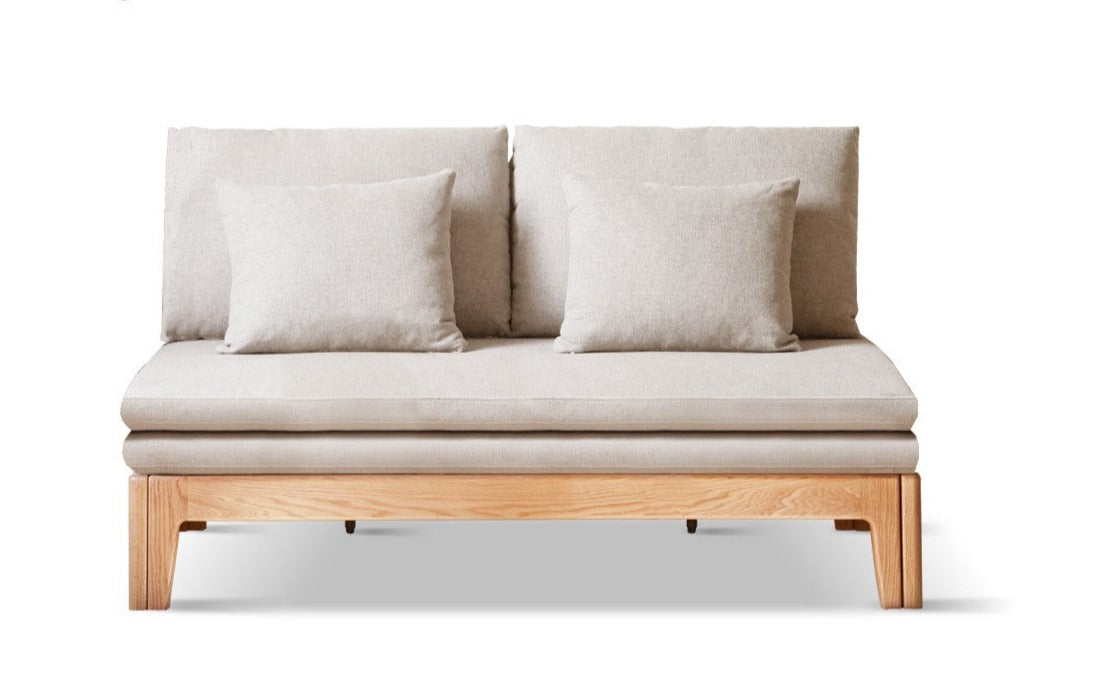 Sofa bed oak solid wood+