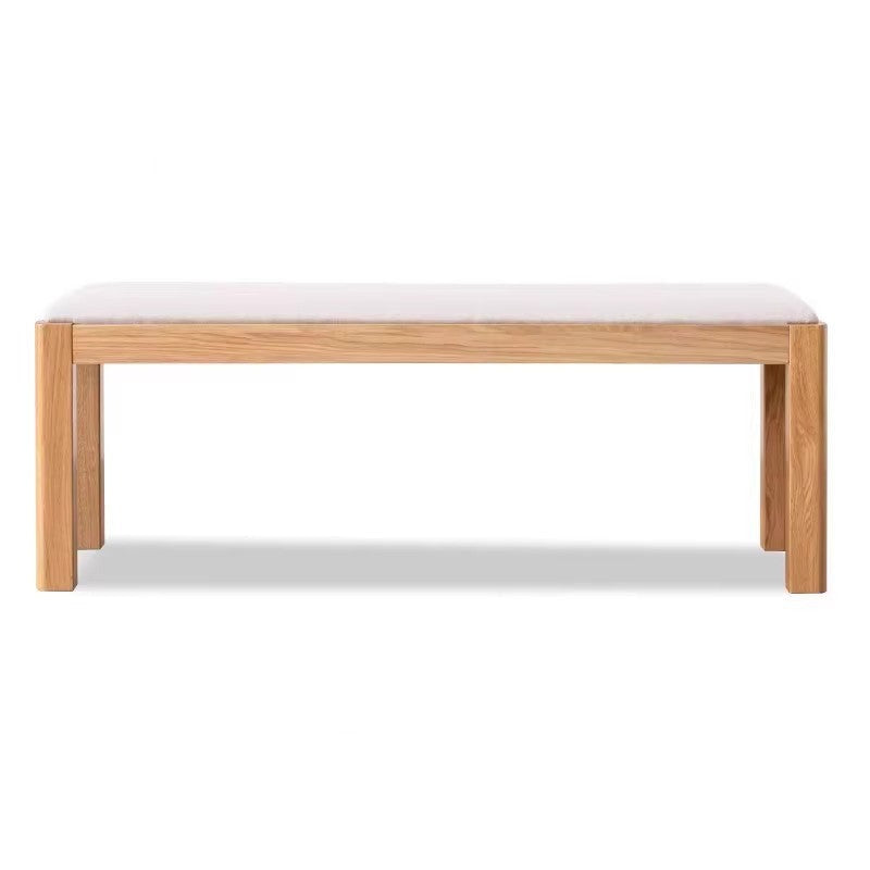 Oak Solid Wood Long Nordic Soft Bench