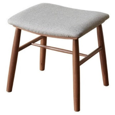 Black walnut, Oak solid wood square makeup stool: