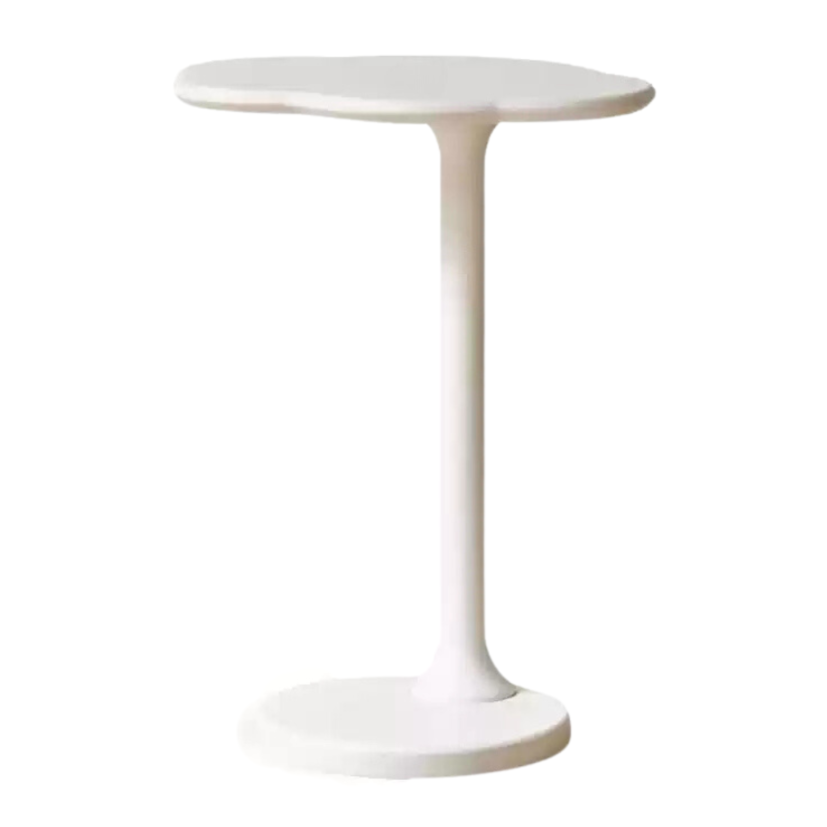 Poplar Solid wood cloud side table cream wind corner)