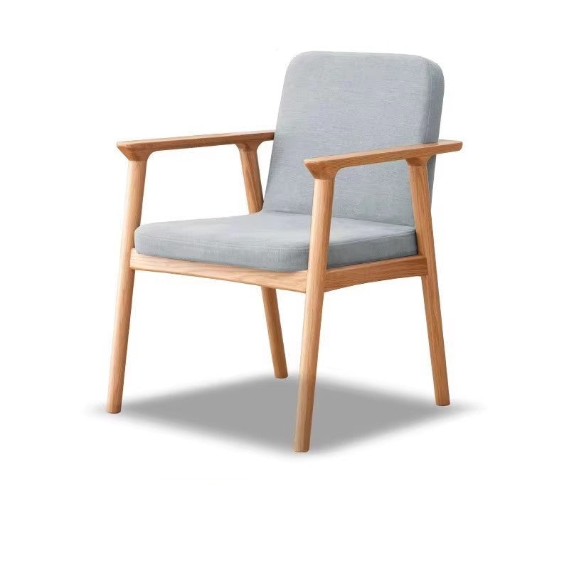 Oak Solid Wood Back Soft Dining Chair